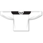 Athletic Knit H6100-222 League Hockey Jersey - White/Black - Front