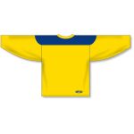 Athletic Knit H6100-257 League Hockey Jersey - Maize/Royal - Rear