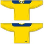 Athletic Knit H6100-257 League Hockey Jersey - Maize/Royal - Full