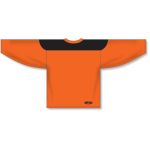 Athletic Knit H6100-263 League Hockey Jersey - Orange/Black - Rear