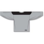 Athletic Knit H6100-822 League Hockey Jersey - Grey/Black - Rear