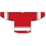 Athletic Knit H6400-208 League Hockey Jersey - Red/White - Rear