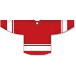 Athletic Knit H6400-208 League Hockey Jersey - Red/White - Front