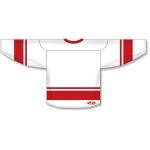 Athletic Knit H6400-209 League Hockey Jersey - White/Red - Rear