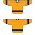 Athletic Knit H6400-213 League Hockey Jersey - Gold/Black - Full