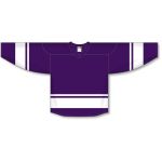 Athletic Knit H6400-220 League Hockey Jersey - Purple/White - Front