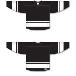 Athletic Knit H6400-221 League Hockey Jersey - Black/White - Full
