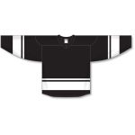 Athletic Knit H6400-221 League Hockey Jersey - Black/White - Front