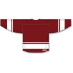 Athletic Knit H6400-250 League Hockey Jersey - Av Red/White - Rear