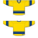 Athletic Knit H6400-257 League Hockey Jersey - Maize/Royal - Full