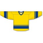 Athletic Knit H6400-257 League Hockey Jersey - Maize/Royal - Front