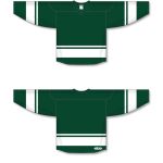 Athletic Knit H6400-260 League Hockey Jersey - Dark Green/White - Full