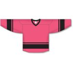 Athletic Knit H6400-276 League Hockey Jersey - Pink/Black - Front