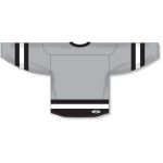 Athletic Knit H6500-112 League Hockey Jersey - Grey/Black/White - Rear