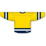 Athletic Knit H6500-255 League Hockey Jersey - Maize/Navy/White - Rear