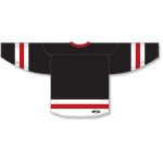 Athletic Knit H6500-348 League Hockey Jersey - Black/White/Red - Rear