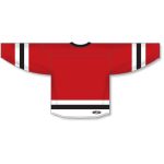 Athletic Knit H6500-414 League Hockey Jersey - Red/White/Black - Rear