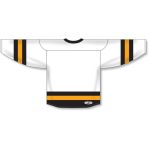 Athletic Knit H6500-436 League Hockey Jersey - White/Black/Gold - Rear