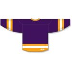 Athletic Knit H6500-441 League Hockey Jersey - Purple/Gold/White - Rear