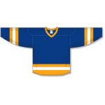 Athletic Knit H6500-447 League Hockey Jersey - Royal/Gold/White - Front