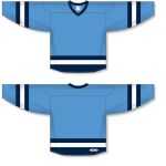 Athletic Knit H6500-475 League Hockey Jersey - Sky/Navy/White - Full