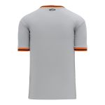 Athletic Knit S1333-111 Soccer Jersey - Grey/Orange/Black - Rear