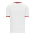Athletic Knit S1333-209 Soccer Jersey - White/Red - Rear