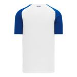 Athletic Knit S1375-207 Soccer Jersey - White/Royal - Rear