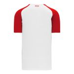 Athletic Knit S1375-209 Soccer Jersey - White/Red - Rear