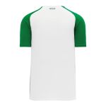 Athletic Knit S1375-211 Soccer Jersey - White/Kelly - Rear