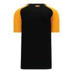 Athletic Knit S1375-212 Soccer Jersey - Black/Gold - Rear