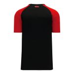 Athletic Knit S1375-249 Soccer Jersey - Black/Red - Rear