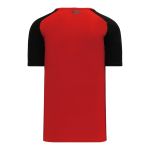 Athletic Knit S1375-264 Soccer Jersey - Red/Black - Rear