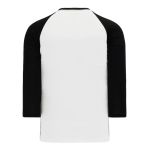 Athletic Knit S1846-222 Soccer Long Sleeve Shirt - White/Black - Rear