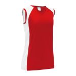 Athletic Knit LF601L-208 Women's Field Lacrosse Jersey - Red/White - Rear