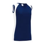 Athletic Knit LF601L-216 Women's Field Lacrosse Jersey - Navy/White - Rear