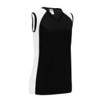 Athletic Knit LF601L-221 Women's Field Lacrosse Jersey - Black/White - Rear