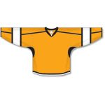 Athletic Knit H7000-329 Select Hockey Jersey - Gold/Black/White - Front
