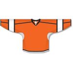 Athletic Knit H7000-330 Select Hockey Jersey - Orange/White/Black - Front