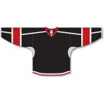 Athletic Knit H7000-348 Select Hockey Jersey - Black/White/Red - Front