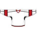 Athletic Knit H7000-415 Select Hockey Jersey - White/Black/Red - Front