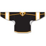 Athletic Knit H7000-437 Select Hockey Jersey - Black/White/Gold - Front