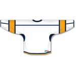 Athletic Knit H7000-461 Select Hockey Jersey - White/Navy/Gold - Rear