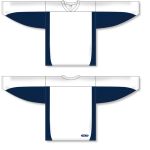 Athletic Knit H7100-217 Select Hockey Jersey - White/Navy - Full