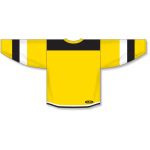 Athletic Knit H7400-256 Select Hockey Jersey - Maize/Black/White - Rear
