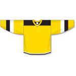 Athletic Knit H7400-256 Select Hockey Jersey - Maize/Black/White - Front