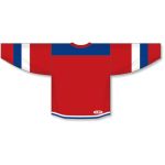 Athletic Knit H7400-344 Select Hockey Jersey - Red/Royal/White - Rear