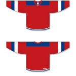 Athletic Knit H7400-344 Select Hockey Jersey - Red/Royal/White - Full