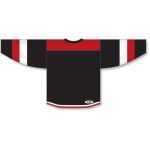 Athletic Knit H7400-348 Select Hockey Jersey - Black/Red/White - Rear