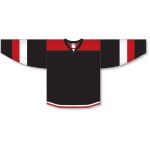 Athletic Knit H7400-348 Select Hockey Jersey - Black/Red/White - Front